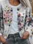 Women's Floral Print Casual Autumn Cardigan