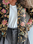 Women's Floral Print Casual Autumn Cardigan
