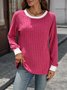 Casual Cotton Regular Fit Color Block T-Shirt