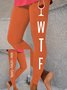 Women's Leggings with Vintage Turkey Holiday Pattern