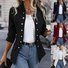 Plain Others Loose Sexy Jacket