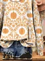 Halloween Loose Casual Printing Sweatshirt