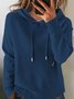 Hoodie Plain Loose Street Sweater