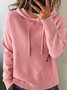 Hoodie Plain Loose Street Sweater