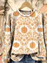Halloween Loose Casual Printing Sweatshirt