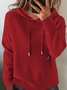 Hoodie Plain Loose Street Sweater