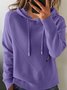 Hoodie Plain Loose Street Sweater