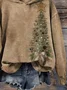 Casual Christmas Cotton Hoodie Hoodie
