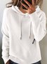 Hoodie Plain Loose Street Sweater