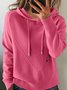Hoodie Plain Loose Street Sweater
