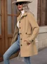 Shawl Collar Plain Regular Fit Casual Jacket