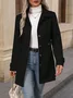 Shawl Collar Plain Regular Fit Casual Jacket