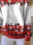 Women's Christmas Print Casual Crew Neck Sweatshirt