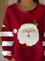 Women's Christmas Print Casual Crew Neck Sweatshirt