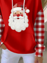 Women's Christmas Print Casual Hooded Sweatshirt