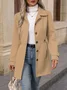 Shawl Collar Plain Regular Fit Casual Jacket