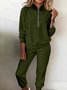 Women's two-piece fleece sweatshirt sports street casual fashion suit