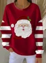 Women's Christmas Print Casual Crew Neck Sweatshirt