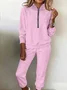 Women's two-piece fleece sweatshirt sports street casual fashion suit