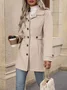 Shawl Collar Plain Regular Fit Casual Jacket