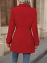 Shawl Collar Plain Regular Fit Casual Jacket