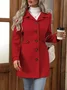 Shawl Collar Plain Regular Fit Casual Jacket