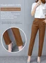 Plain Pockets Casual Pants