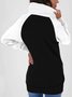 Casual Regular Fit Plain Thickened Fleece Loose Sweatshirt Jacket
