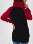 Casual Regular Fit Plain Thickened Fleece Loose Sweatshirt Jacket