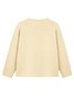 Casual Multicolor Block V Neck Loose Cardigan
