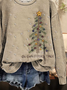 Casual Christmas Tree Sweatshirt