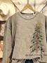 Casual Christmas Tree Sweatshirt