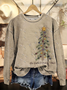 Casual Christmas Tree Sweatshirt