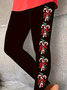 Casual Christmas Printing Leggings