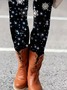 Printing Casual Christmas Leggings