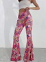 Floral Regular Fit Casual Pants
