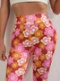 Floral Regular Fit Casual Pants