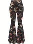 Simple Regular Fit Abstract Pants