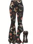 Simple Regular Fit Abstract Pants