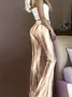 Regular Fit Gradient Pattern Simple Pants