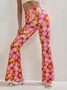 Floral Regular Fit Casual Pants
