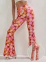Floral Regular Fit Casual Pants