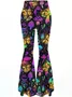 Simple Regular Fit Abstract Pants