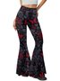 Simple Regular Fit Abstract Pants