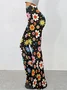 Floral Regular Fit Casual Pants