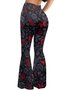 Simple Regular Fit Abstract Pants