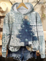 Women's Christmas Print Casual Hoodie