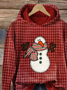 Women's Christmas Print Casual Hoodie