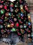 Women's Christmas Print Casual Hoodie