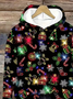 Women's Christmas Print Casual Hoodie